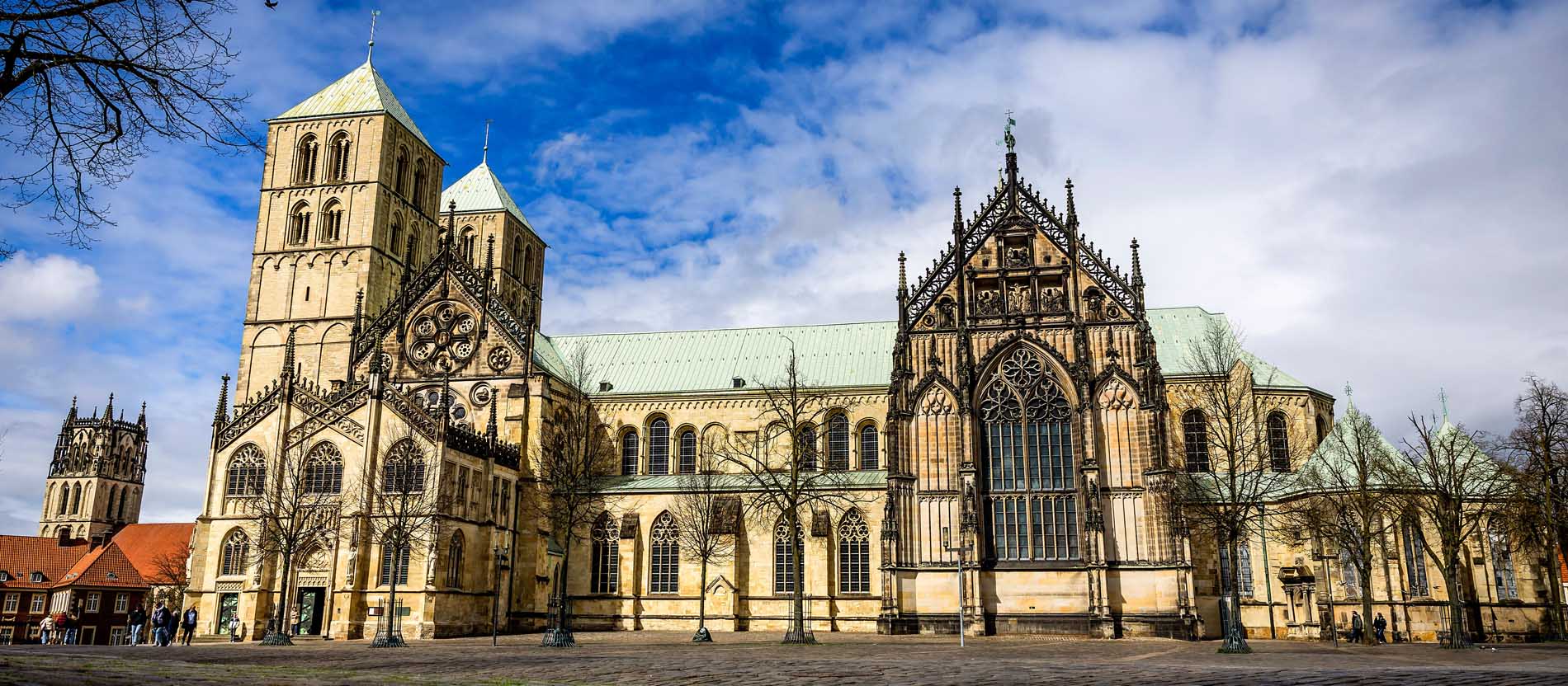 Außenansicht vom Sankt-Paulus Dom in Münster