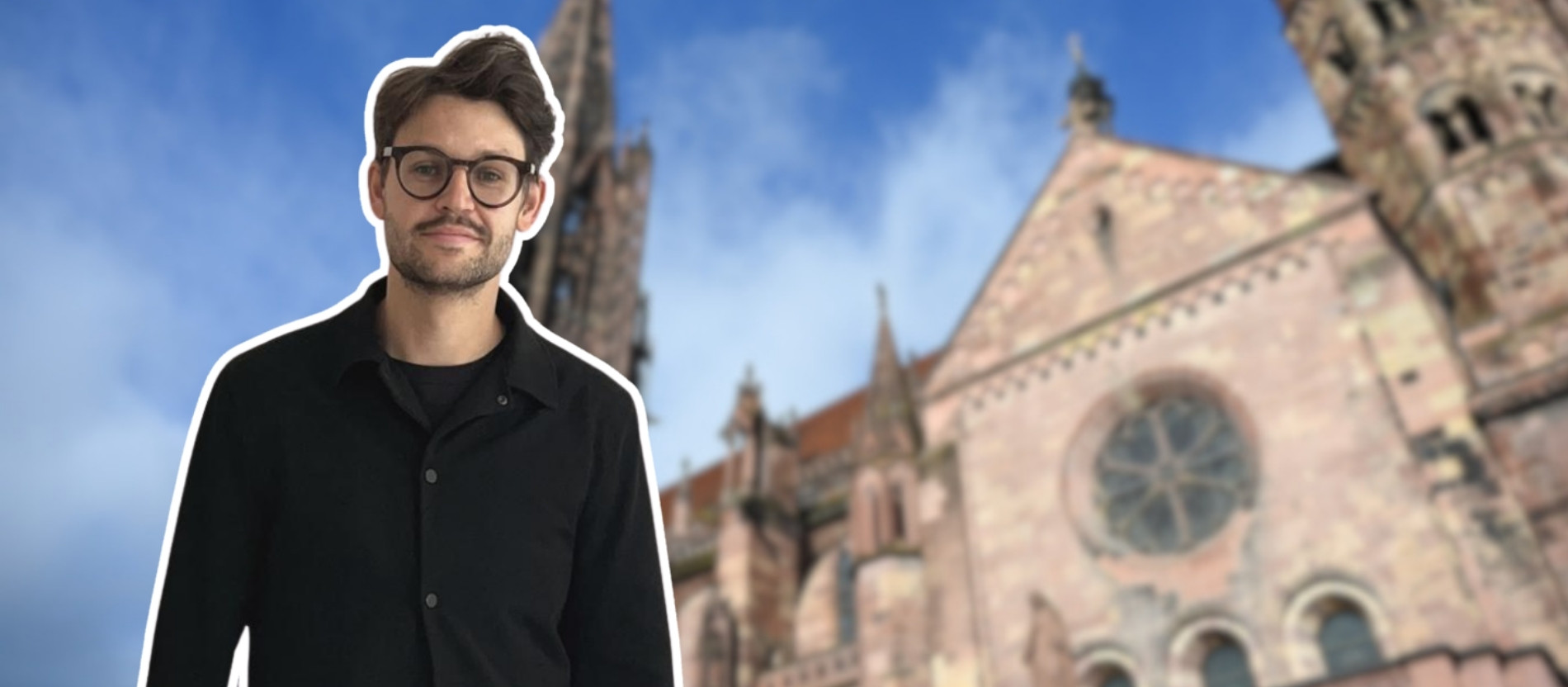 Montage aus Moritz Richter und dem Freiburger Münster
