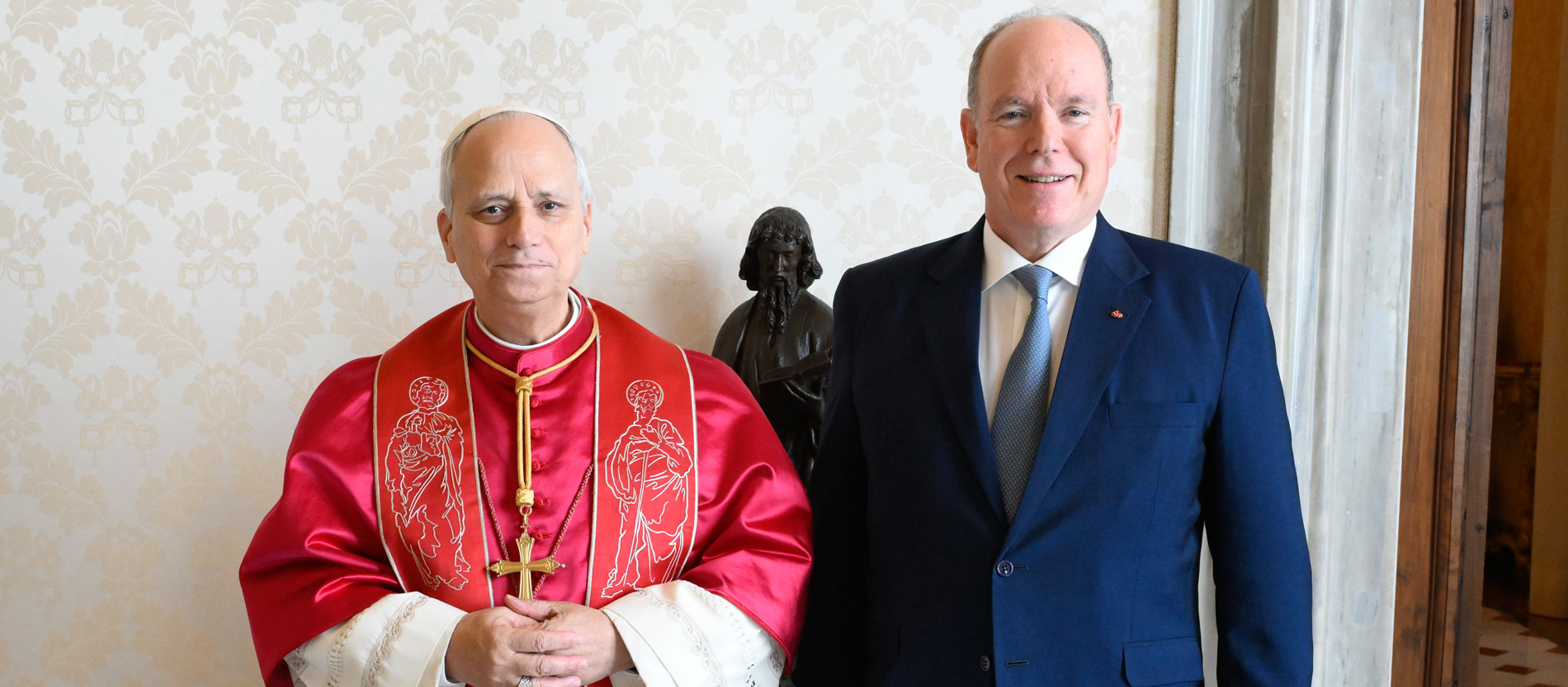 Papst Leo XIV. und Albert II. von Monaco