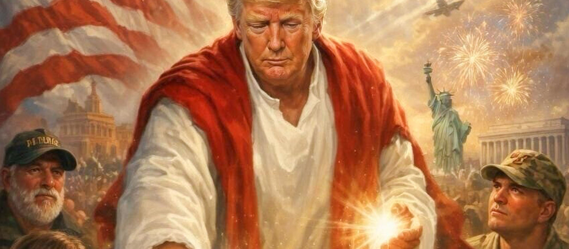 Neues Jesus-Bild von Trump und viel Kritik am US-Präsidenten