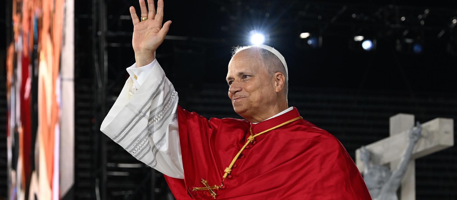 Papst Leo XIV. bei der Gebetsvigil