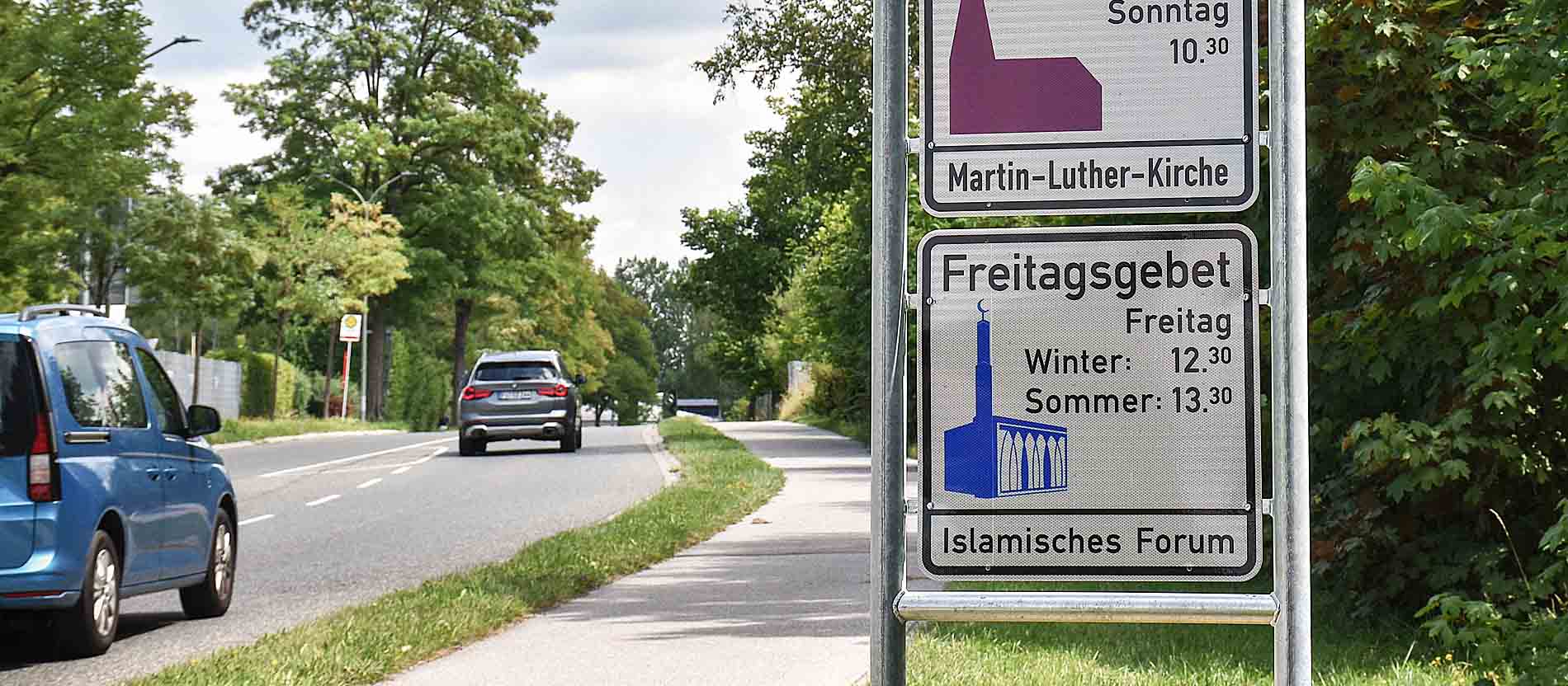 Polizei fasst Mann nach Schmieraktion an islamischem Gebetsschild