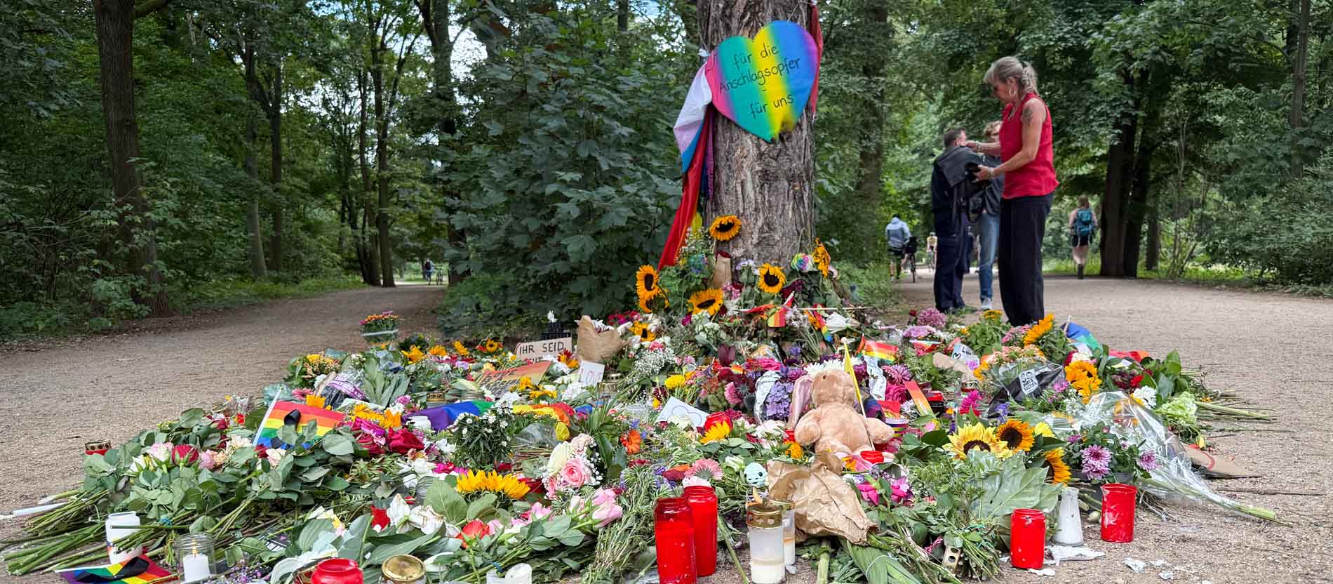 Trauer im Berliner Tiergarten