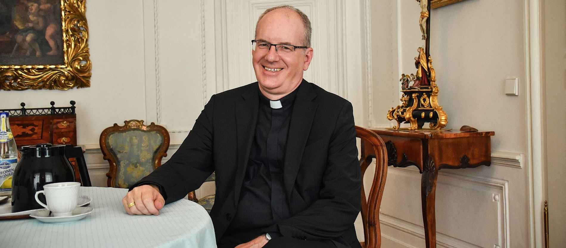Christian Würtz, ernannter Bischof von Eichstätt, am 14. September 2026 im Bischofshaus in Eichstätt.