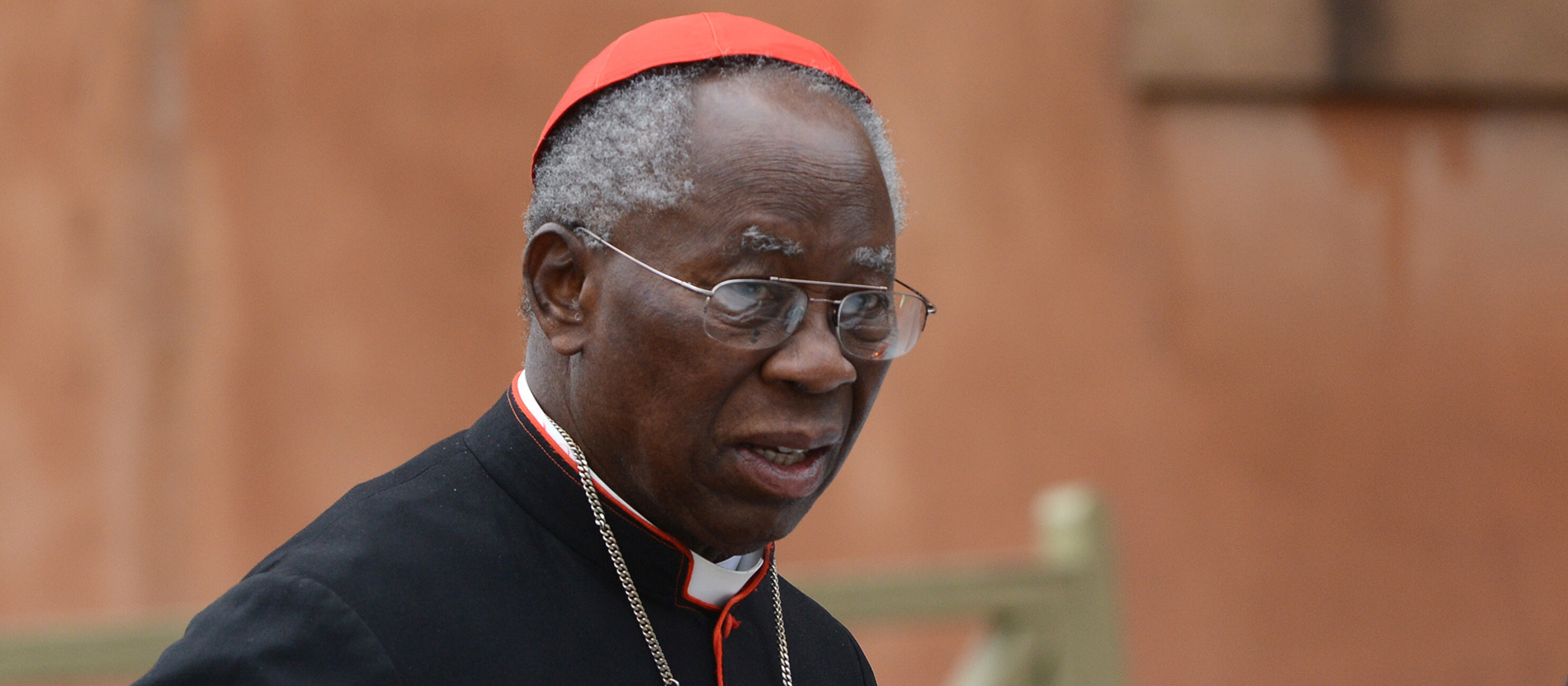 Kardinal Francis Arinze 2013 in Rom