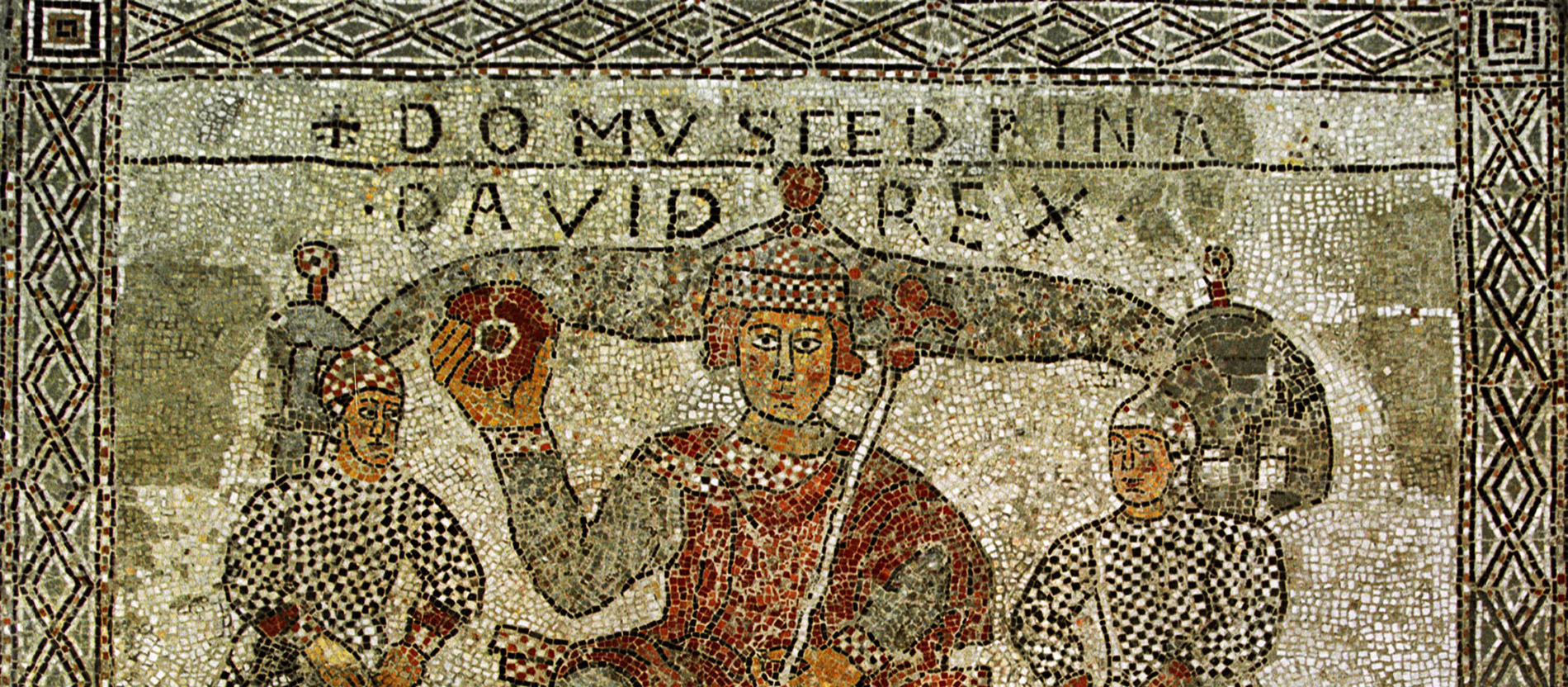 Mosaik, das den biblischen König David zeigt