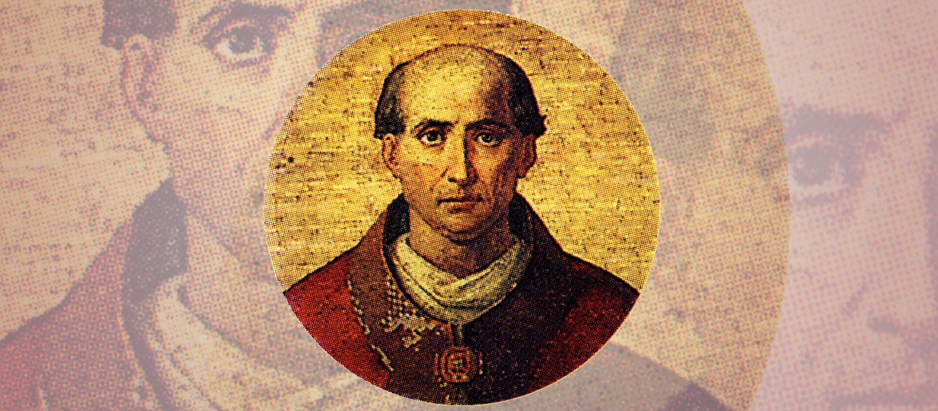 Das Porträt von Papst Johannes XXII. (1316-1334) in Sankt Paul vor den Mauern in Rom.