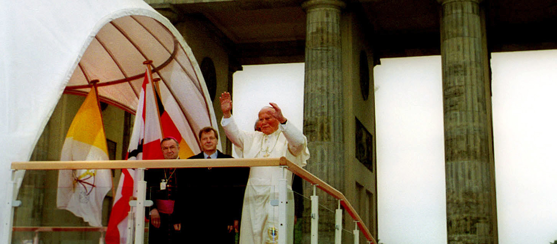 Als Papst Johannes Paul II. das wiedervereinte Deutschland besuchte