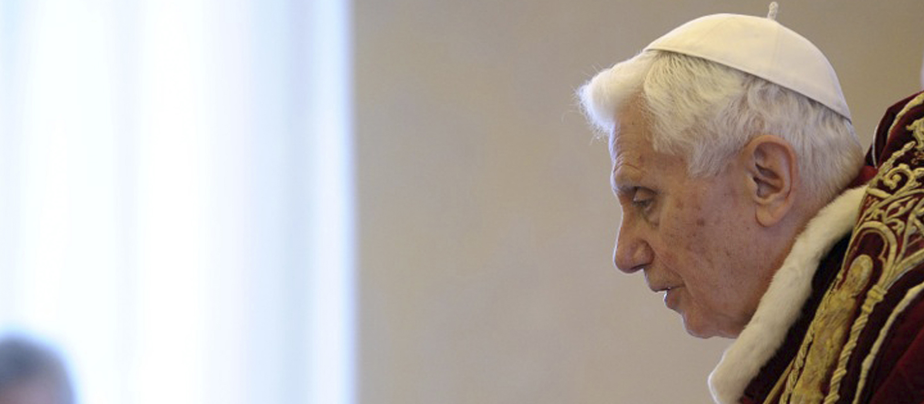 Papst Benedikt XVI. am Tag seiner Rücktritts-Ankündigung am 11. Februar 2013.