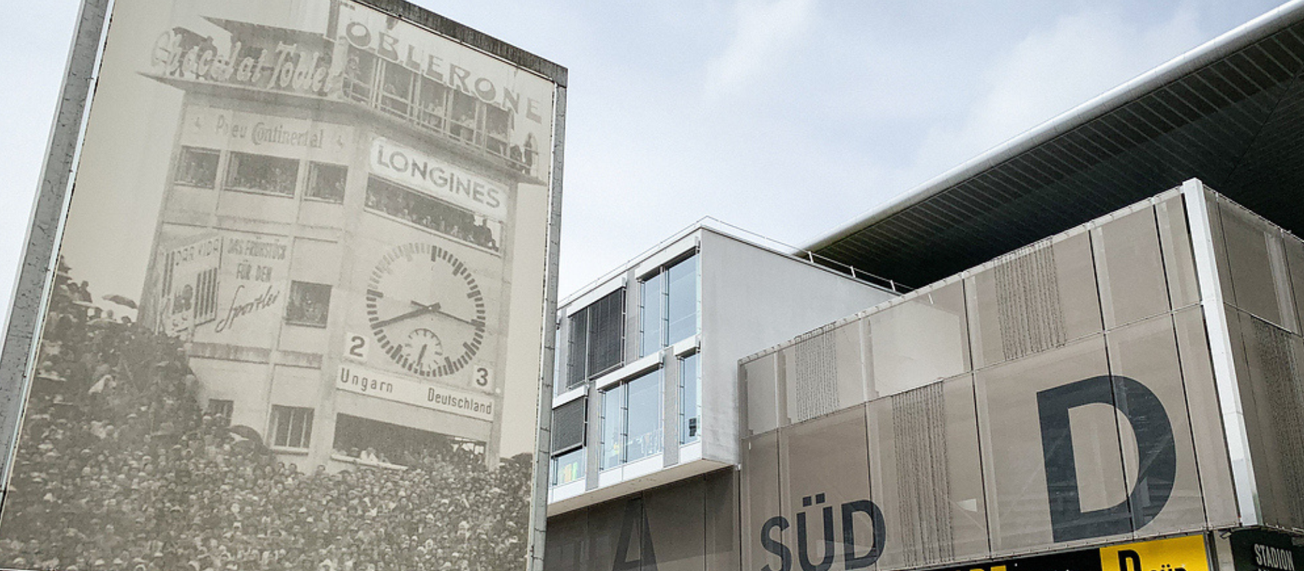 Ein Plakat zeigt das Wunder von Bern