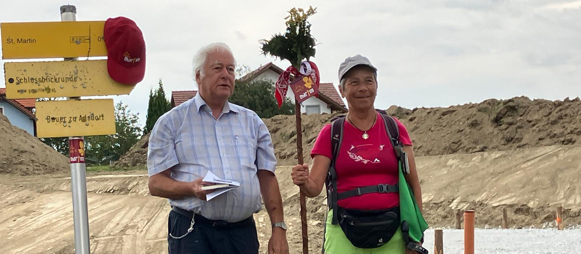 Zwei Pilgerbegleiter auf dem Martinusweg