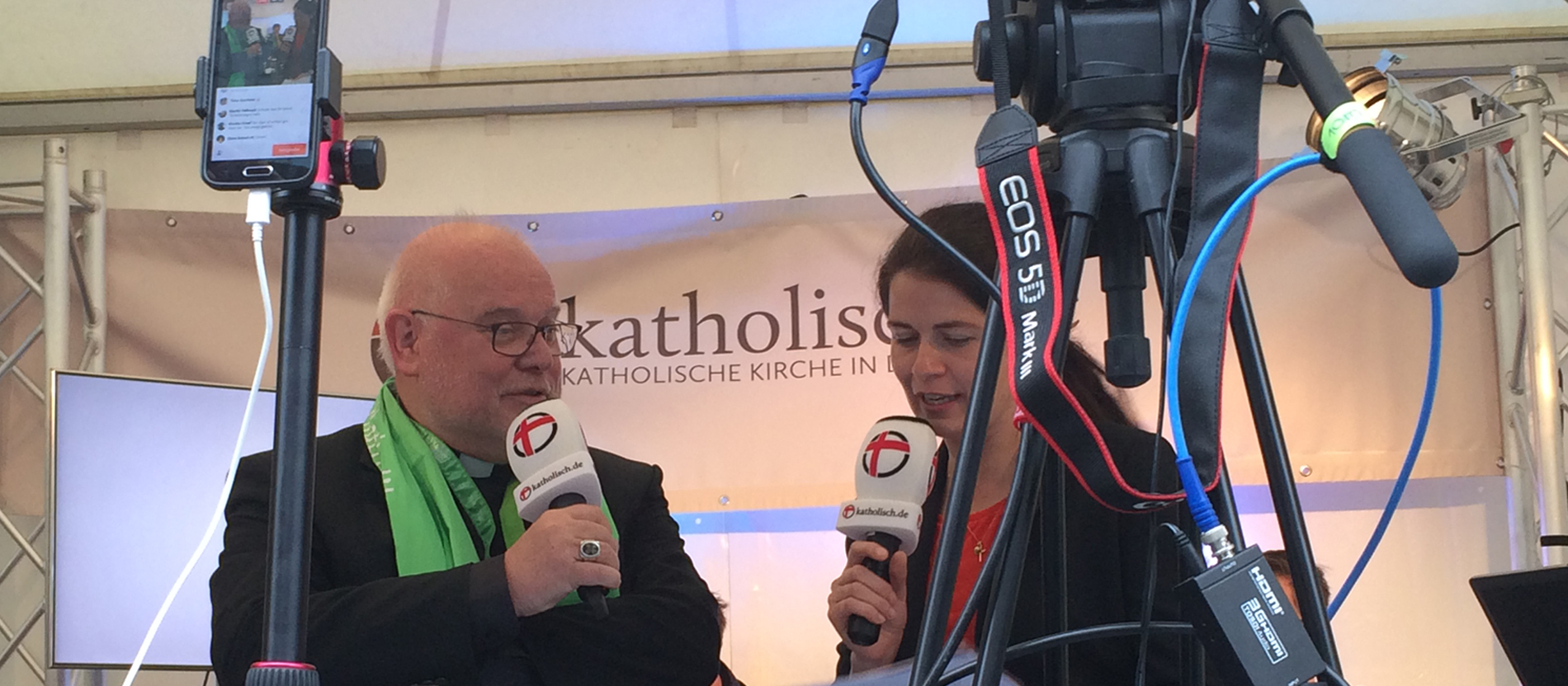 Kardinal Reinhard Marx im Interview mit Madeleine Spendier.