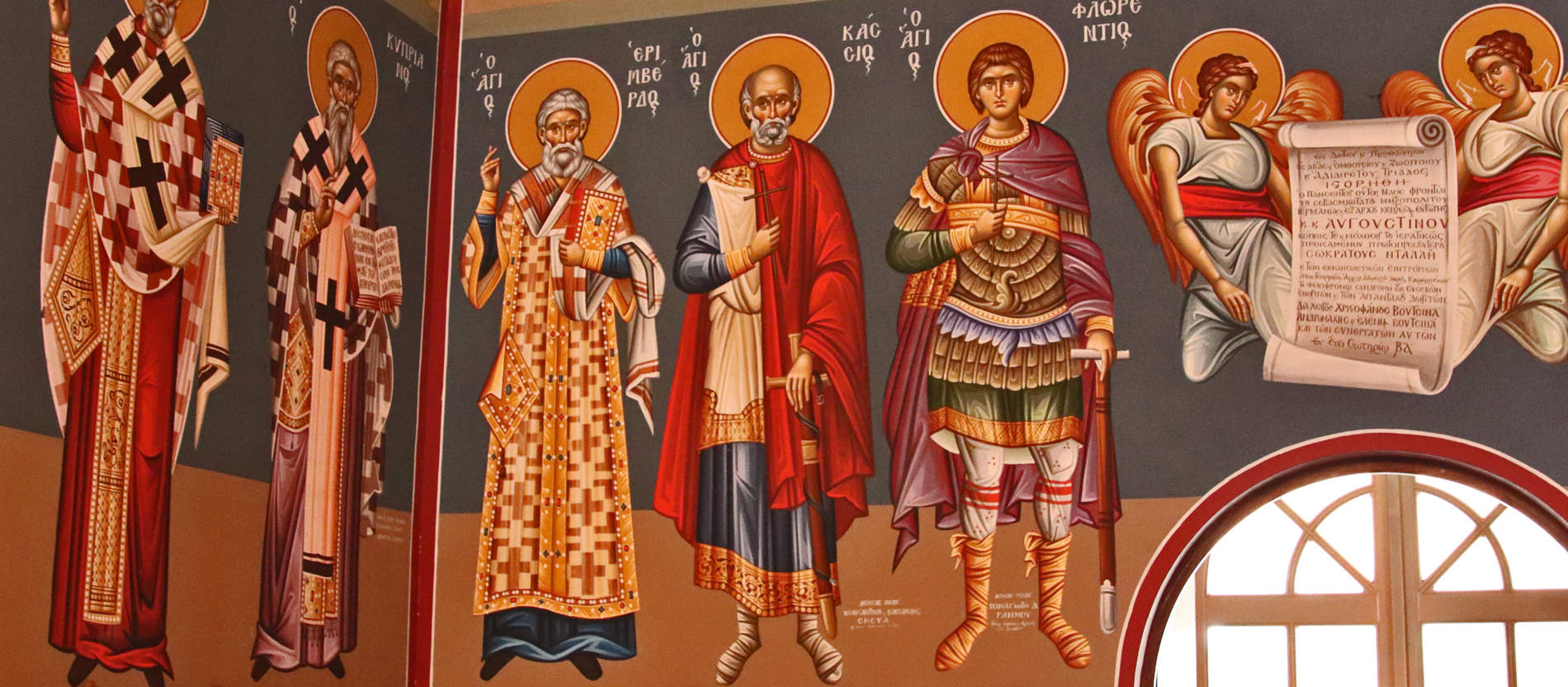 Ikonen der Heiligen Cassius, Florentinus und Heribert.