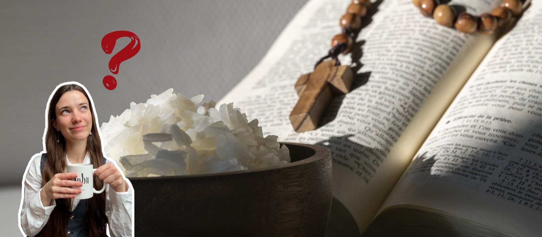 Reis, Rosenkranz und Bibel