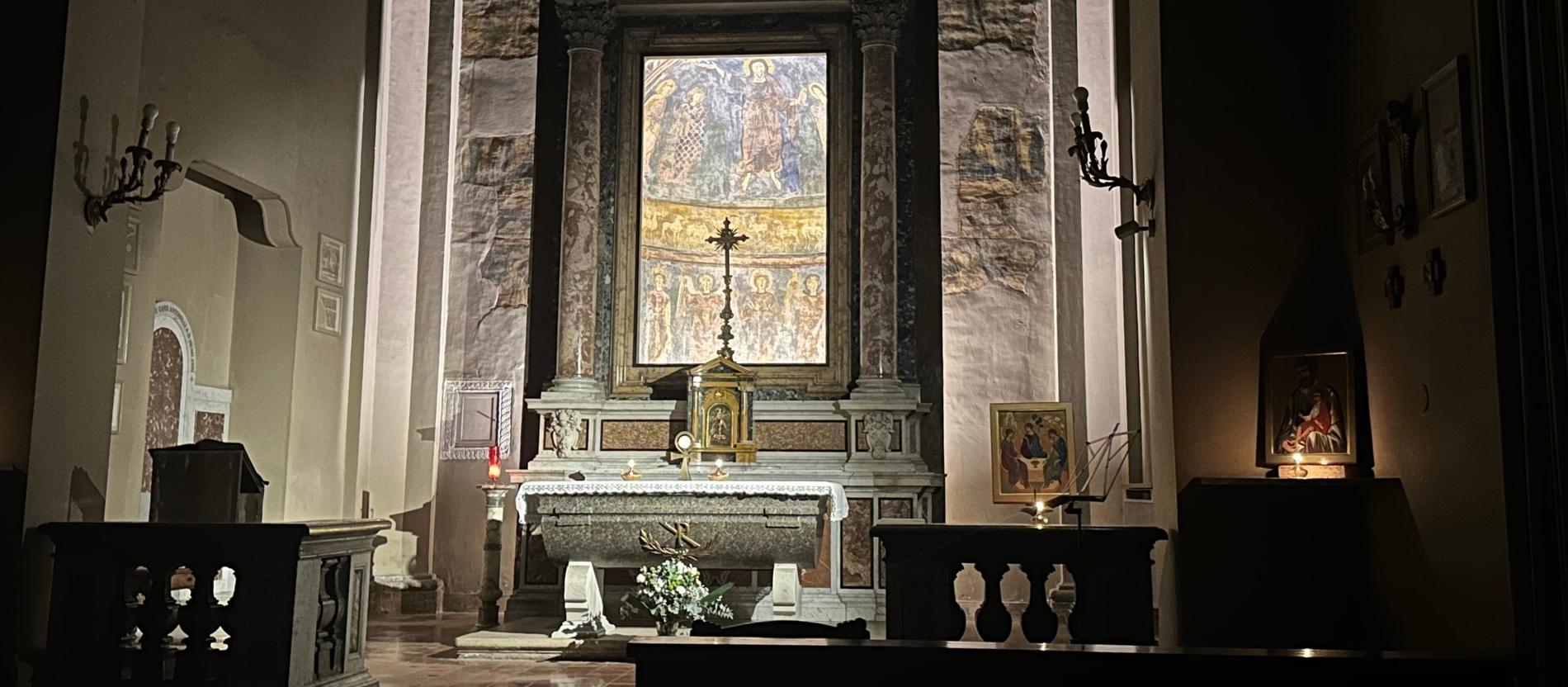 Die Studentin besucht sehr gerne die Vesper und Messe der Schwestern der Monastischen Gemeinschaften von Jerusalem auf dem Palatin.