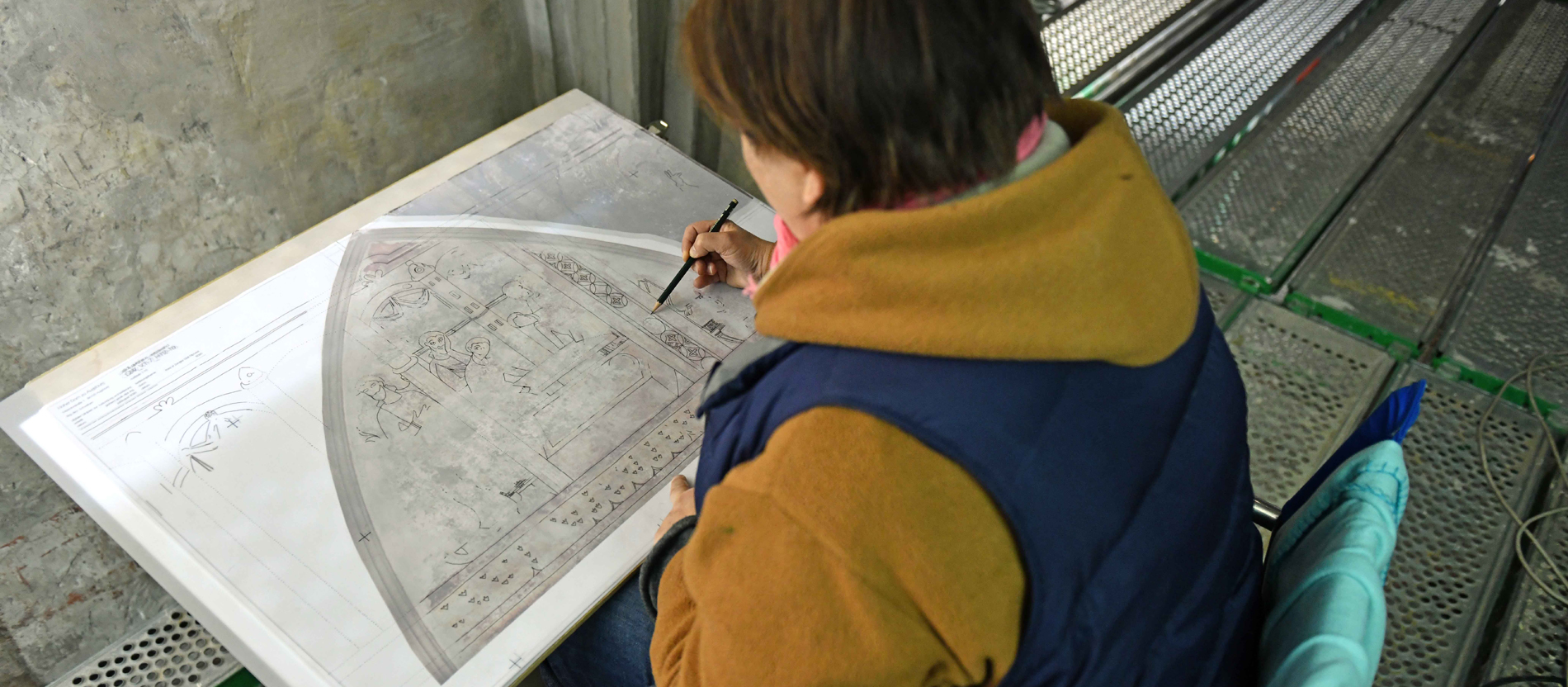 1.000 Jahre alte Wandmalereien im Augsburger Dom entdeckt