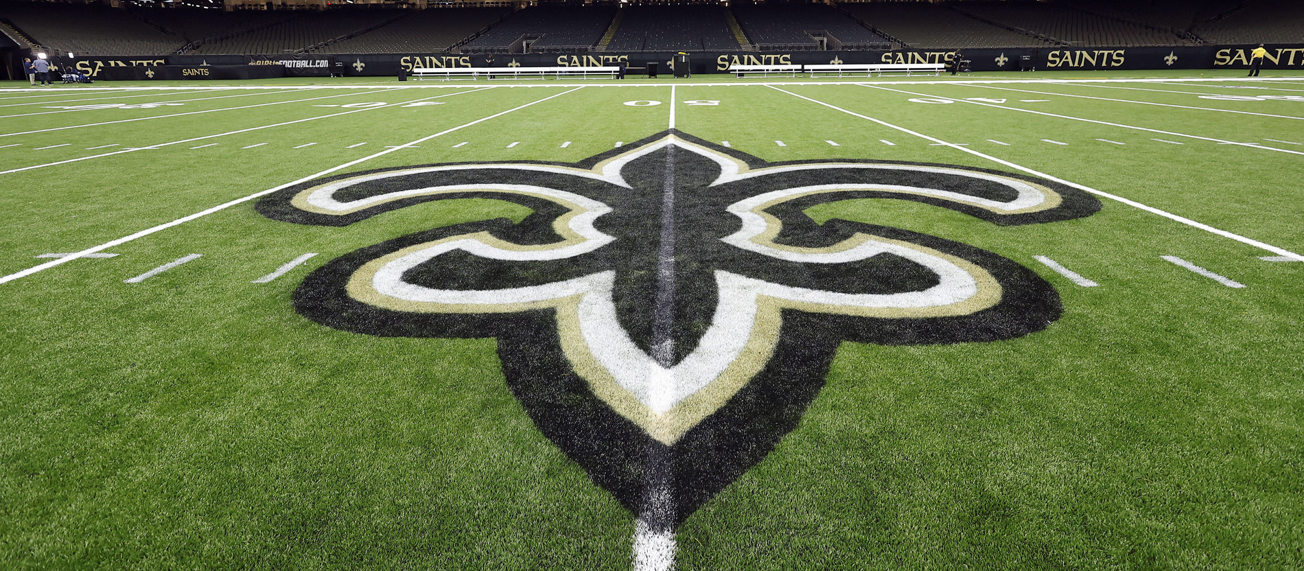 Gagliardetto A Festoni New Orleans Saints: Bandiera Con Logo E Scritte, 2,4 Metri, Per Decorazioni Tifosi