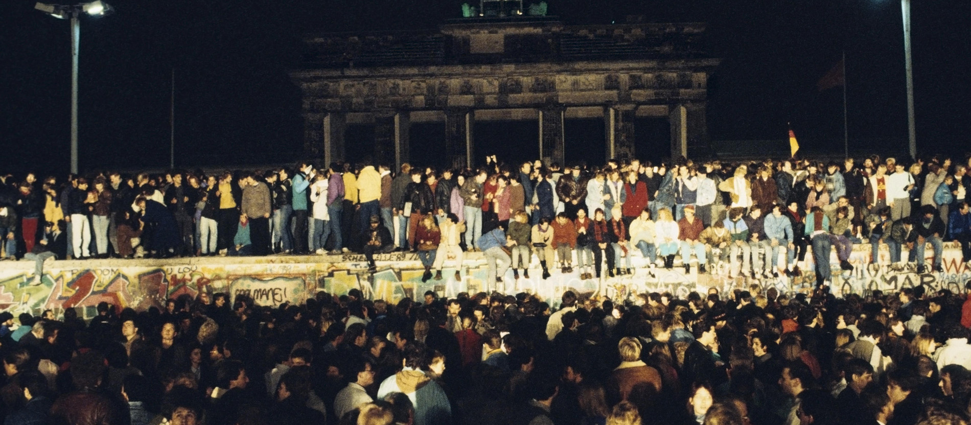 Fall der Berliner Mauer am 9. November 1989