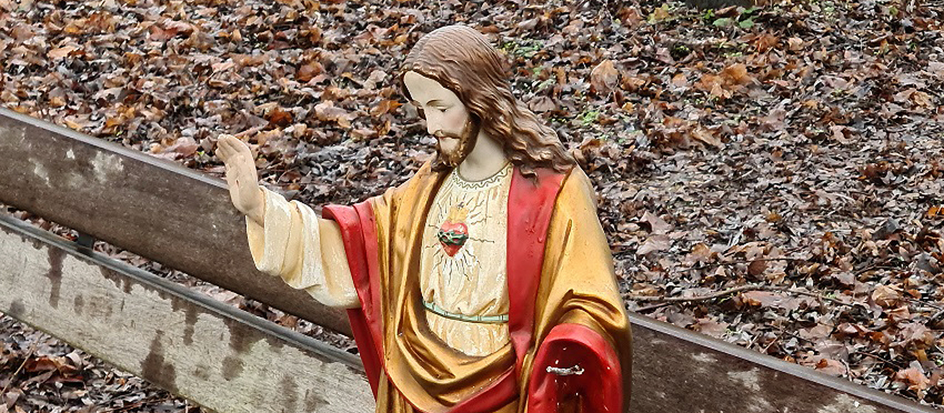 Aufgefundene Jesus-Statue gibt Polizei Rätsel auf