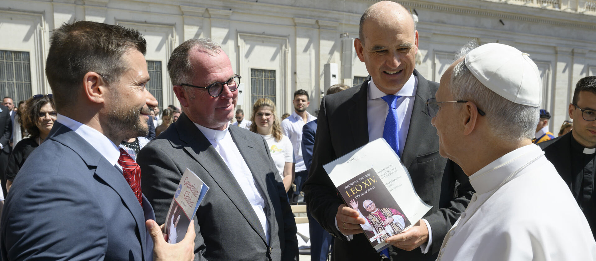 Andreas Batlogg SJ und Papst Leo XIV.