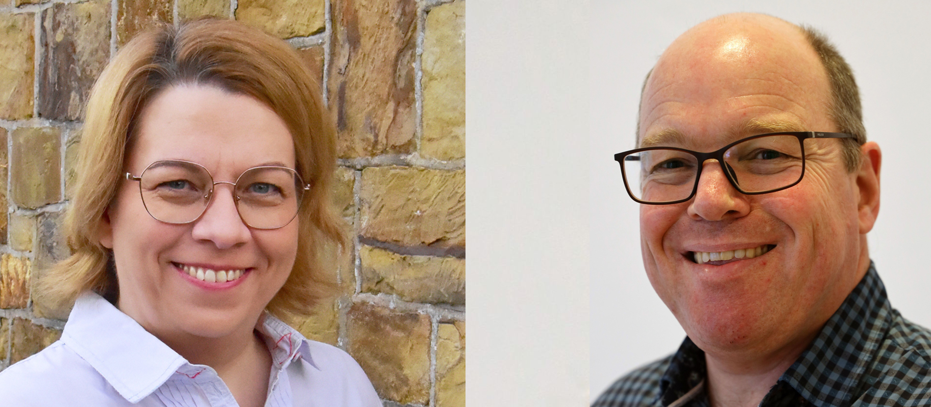 Die Vorsitzenden des Bundesverbandes der Pastoralreferent*innen in Deutschland, Ruth Schmitz-Eisenbach und Marcus Schuck