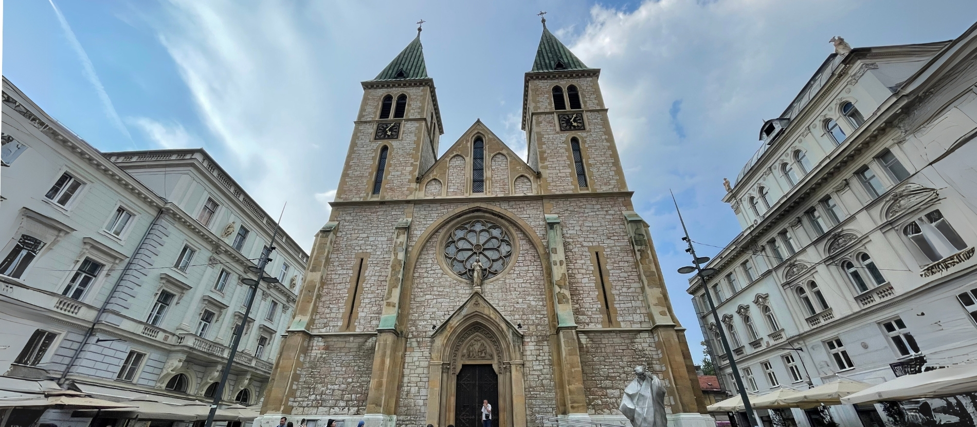 Die Herz-Jesu-Kathedrale in Sarajevo