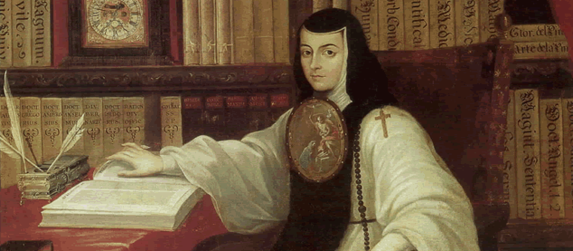 Miguel Cabrea: Sor Juana Inés de la Cruz (Ölgemälde, um 1750)