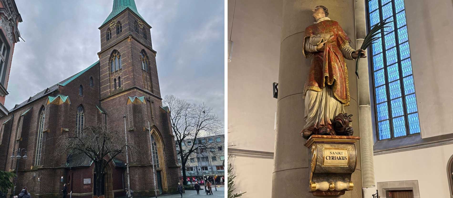 Die Propsteikirche St. Cyriakus liegt in der Bottroper Innenstadt.