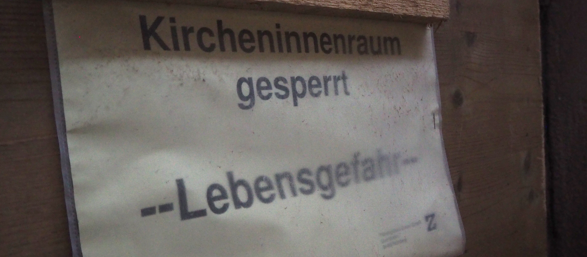 Der Innenraum von St. Martha ist noch gesperrt.