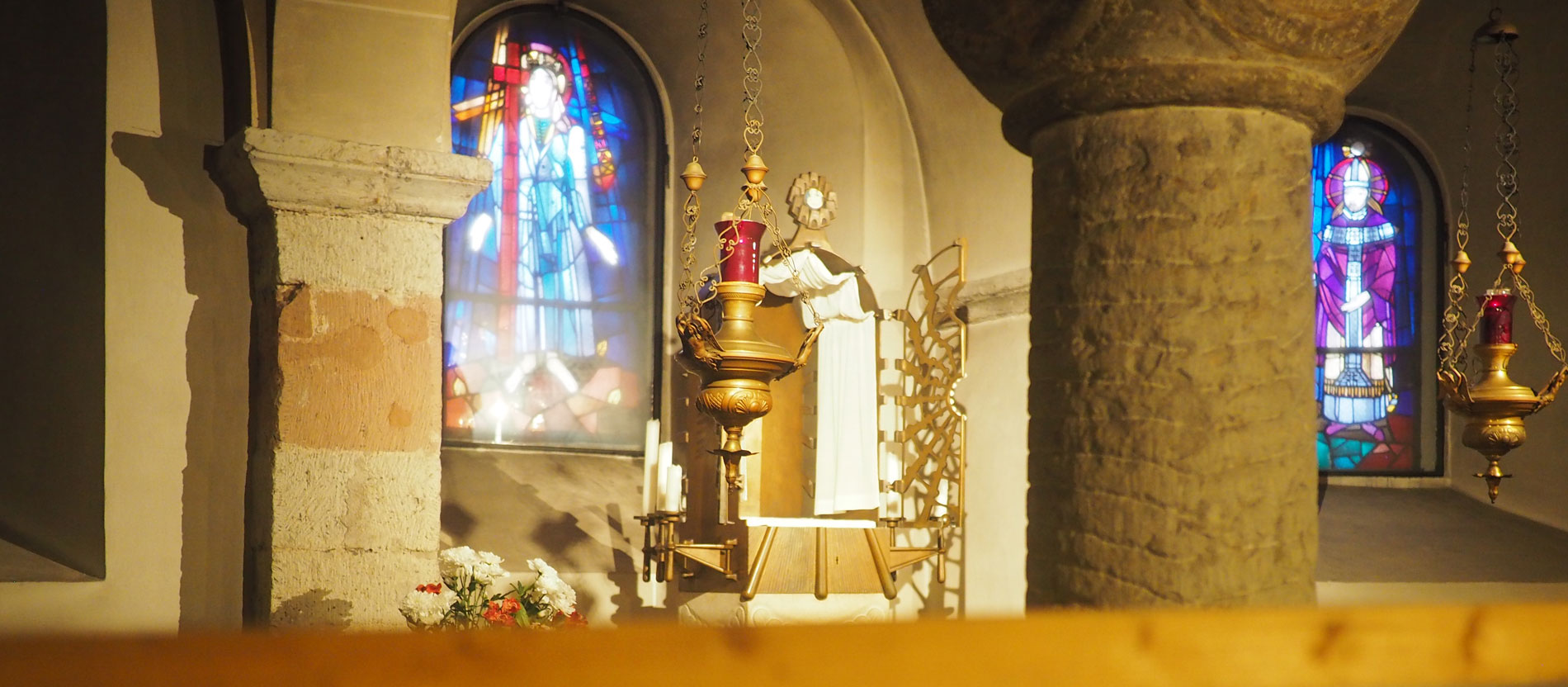 Der Tabernakel in der Krypta des Bonner Münsters