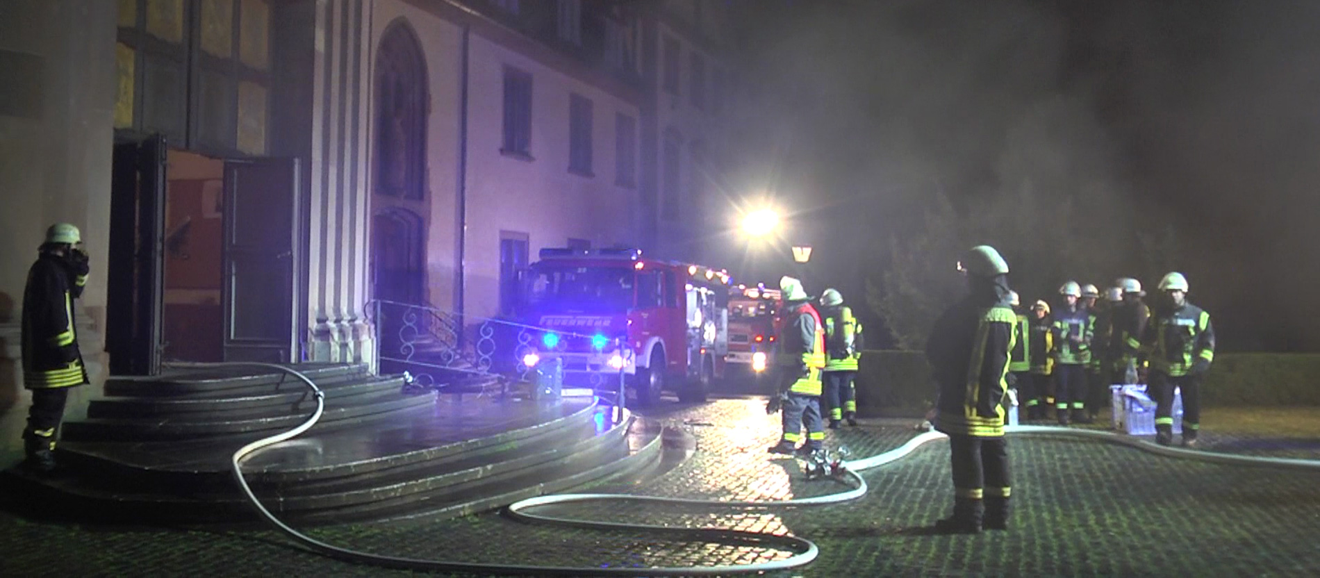 Brand in der Abteikirche Himmerod