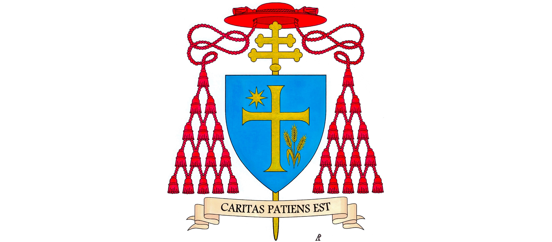 Das Wappen von Kardinal Baldassare Reina