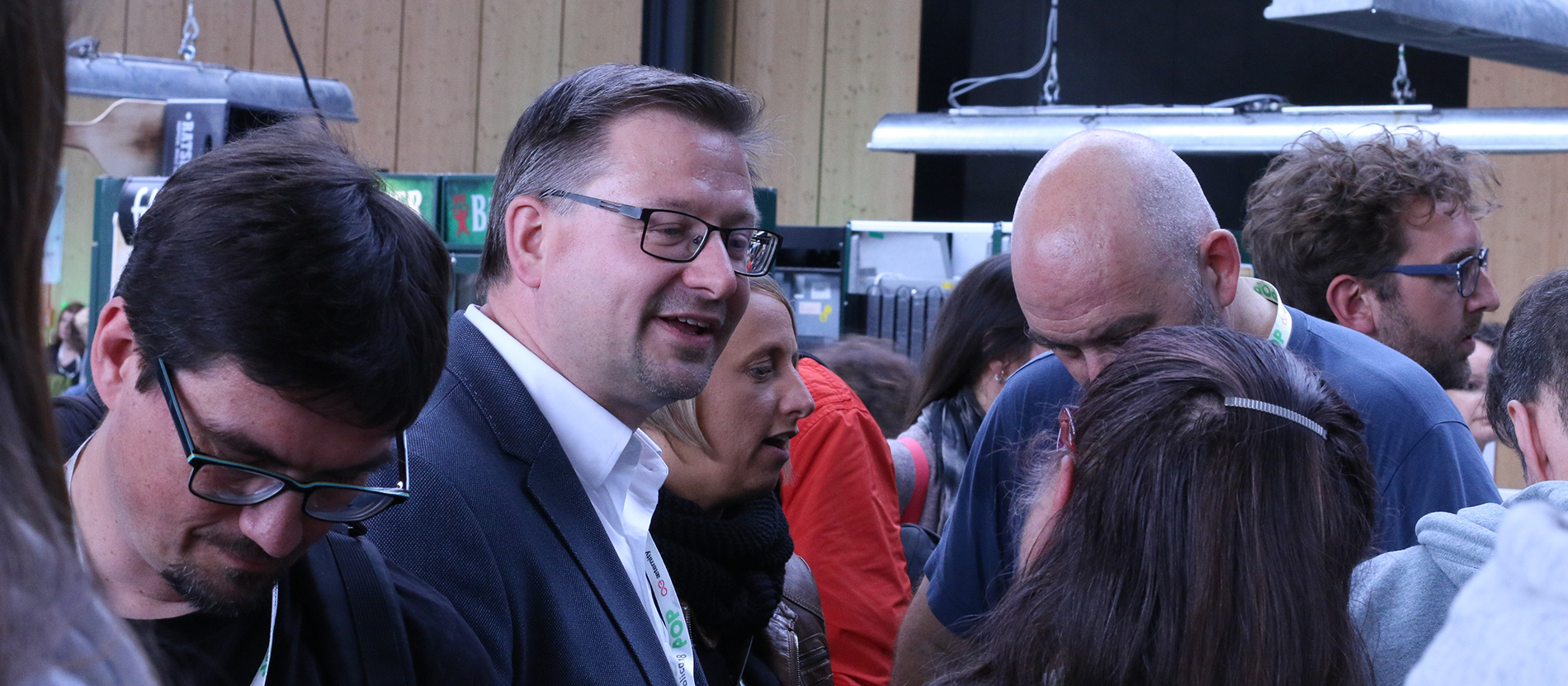 Wolfgang Beck (2. v.l.) auf der re:publica