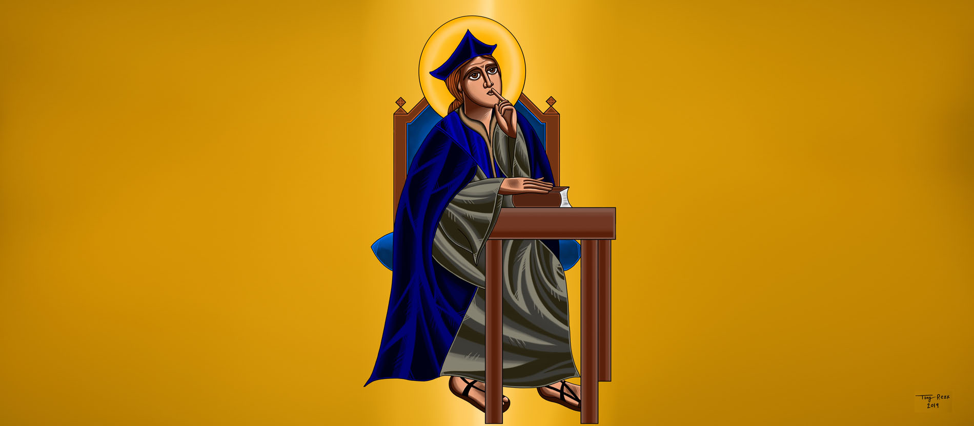 Eine Ikone Ivo von Kermatins im koptischen Stil