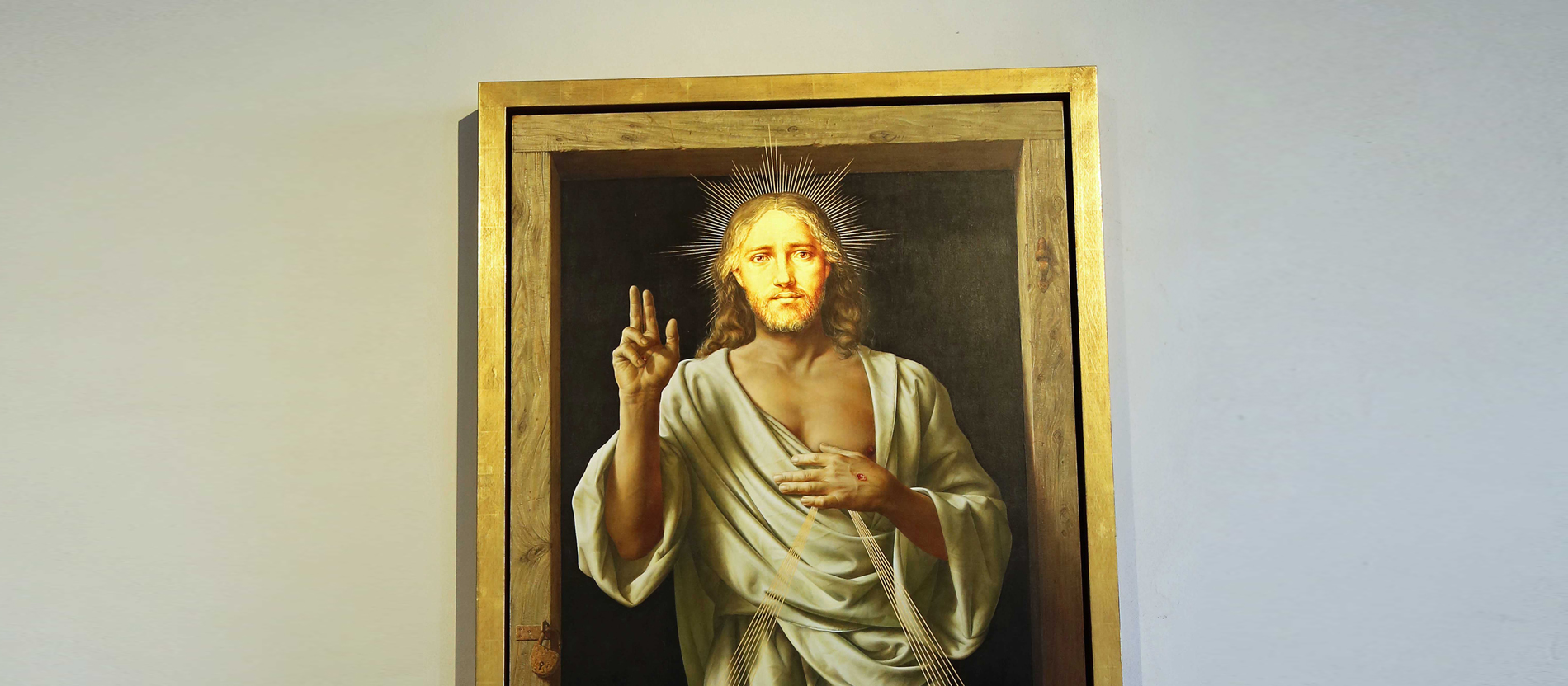 Triegel malt "Barmherzigen Jesus" für Pfarrkirche