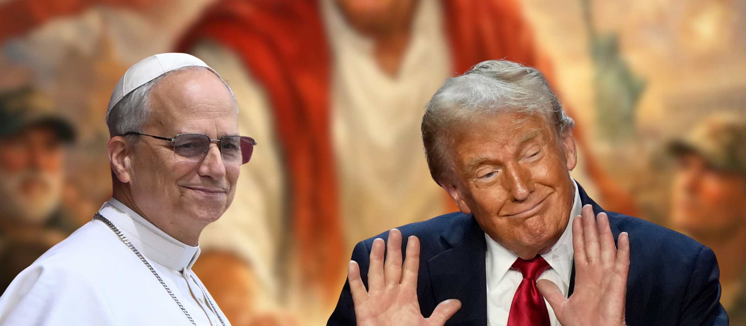Papst Leo XIV. und US-Präsident Donald Trump
