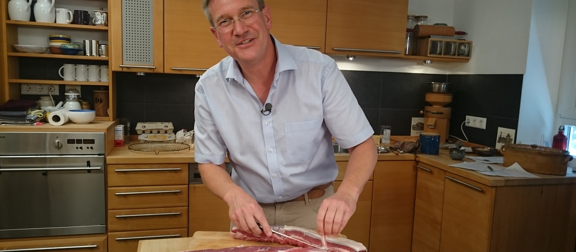 Dekan Axel Brecht kocht beim Perfekten Dinner.