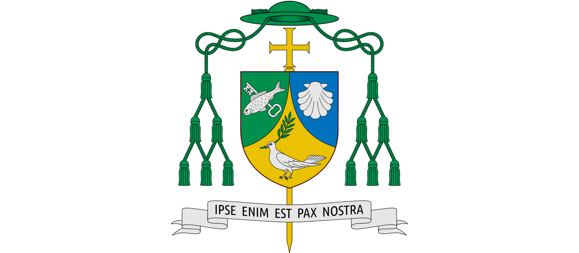 Das Wappen des Augsburger Bischofs Konrad Zdarsa.