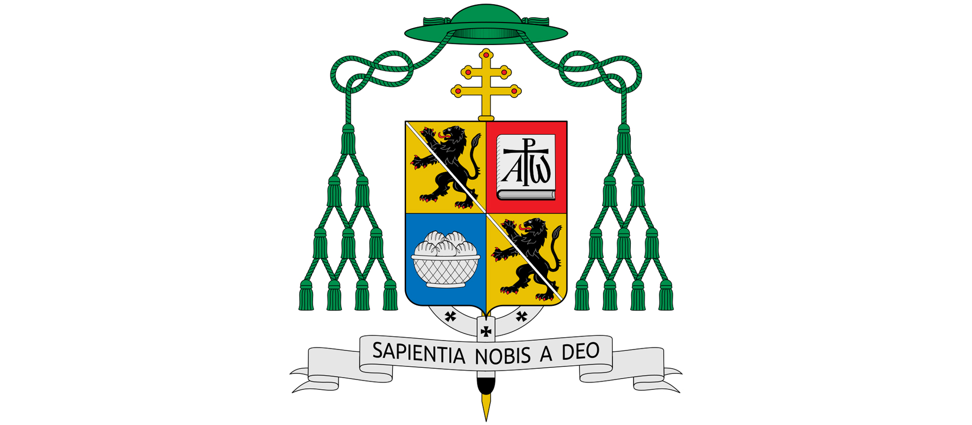 Das Wappen des Erzbischofs von Bamberg Ludwig Schick.