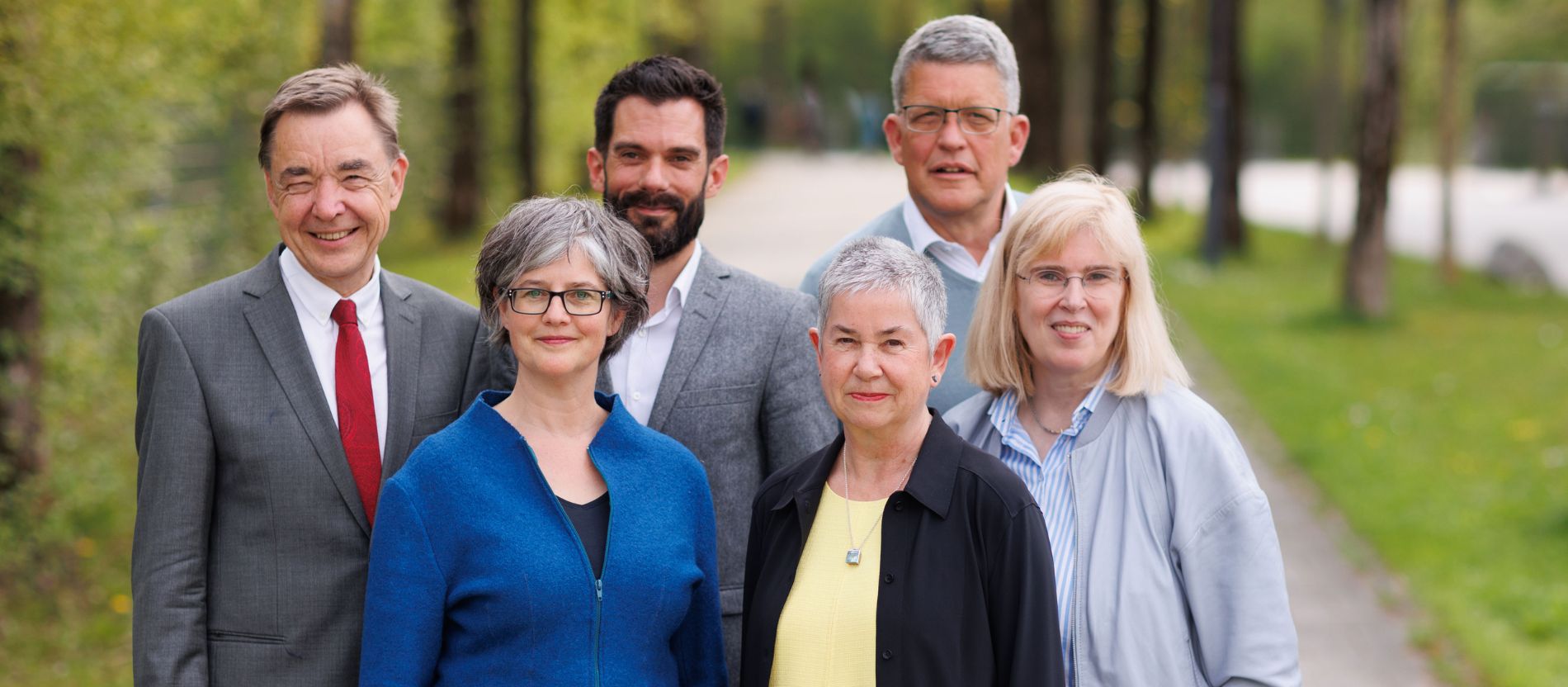 ZdK-Präsidium: Thomas Söding, Birgit Mock, Marc Frings, Irme Stetter-Karp, Wolfgang Kloser und Claudia Nothelle (v.l.n.r.)